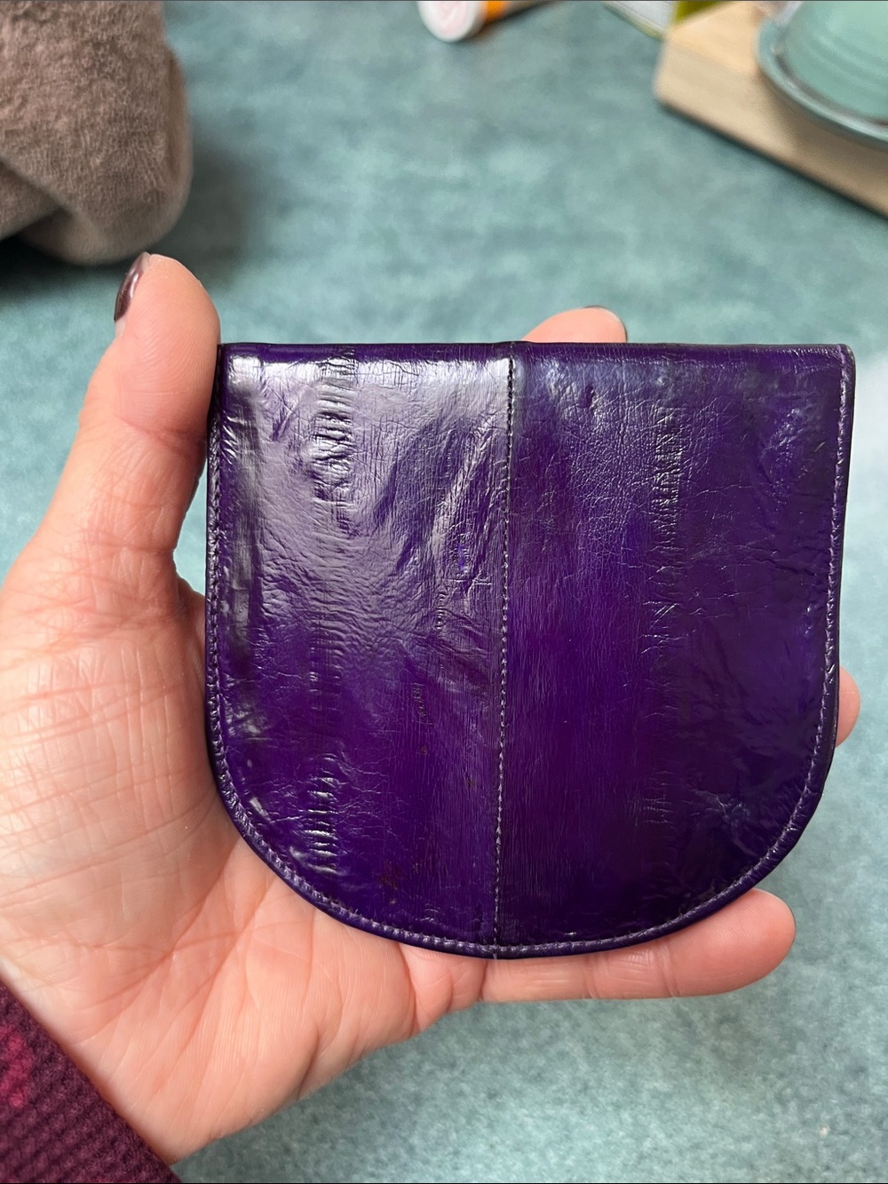 Eel Skin Mini Wallets - Picture 7 of 12